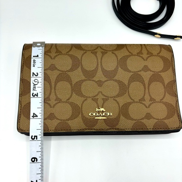 Foldover Clutch Crossbody In Signature Canvas and leather - Picture 5 of 16